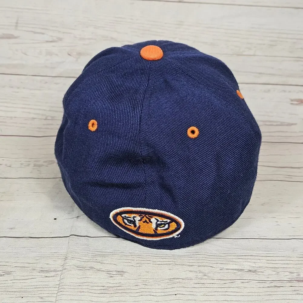 Auburn Hat Zephyr The Z Hat Men's 6 7/8 Navy Orange Fitted Baseball Cap